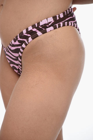 Animal Patterned Stretch Fabric Bikini