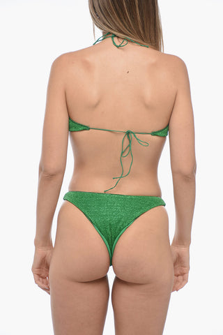 Bandeau-Bikini aus Lurex