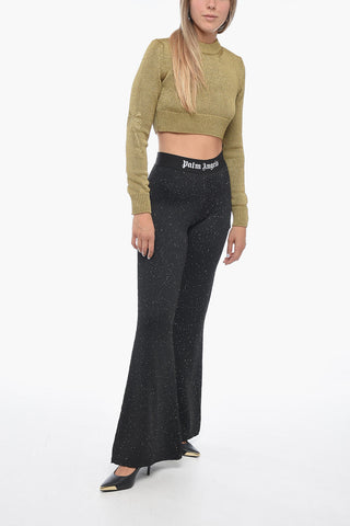 Pantaloni Bootcut SOIREE in Maglia con Paillettes