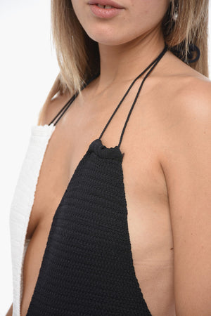 투톤 크로셰 원피스 수영복 TAYA