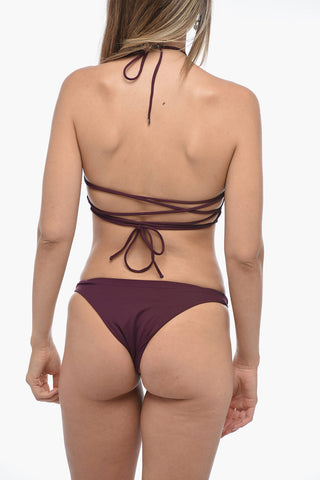 Bikini Halterneck in Tinta Unita