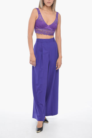Satin Bra with Lace Detailing