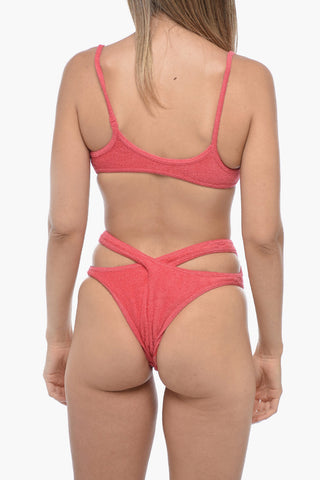 Costume Intero in Spugna con Fasce Incrociate sul Retro