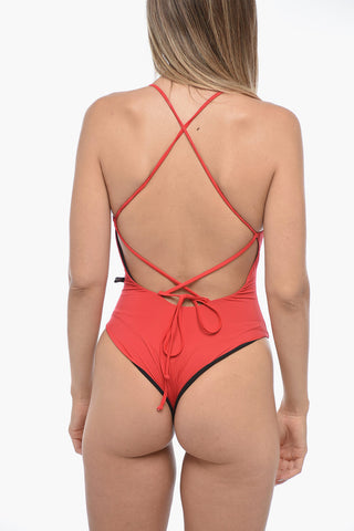 One-Piece Swimsuit with Braided Back