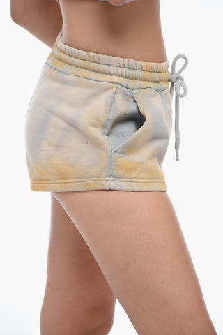 LAUNDRY Acid Wash Effect Shorts with Drawstring Waist