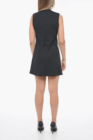 Sleeveless Track Dress with Patch Pockets