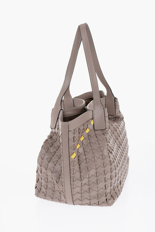 Borsa A Spalla In Pelle Intrecciata