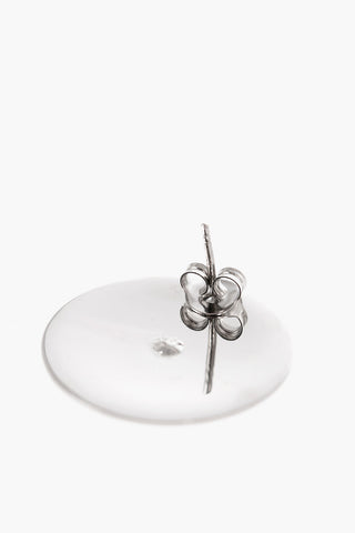 MM6 Orecchini in Ottone con Incisione Logo