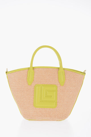 Shoulder Bag With Leather Details