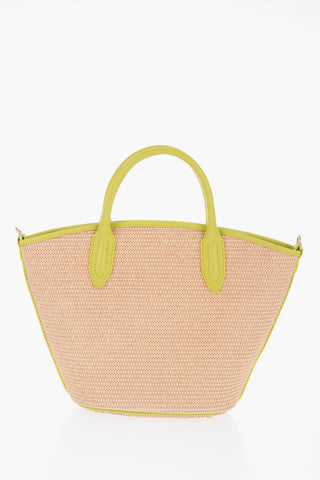 Shoulder Bag With Leather Details