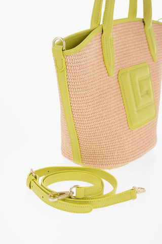 Shoulder Bag With Leather Details