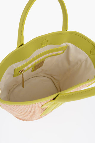 Shoulder Bag With Leather Details