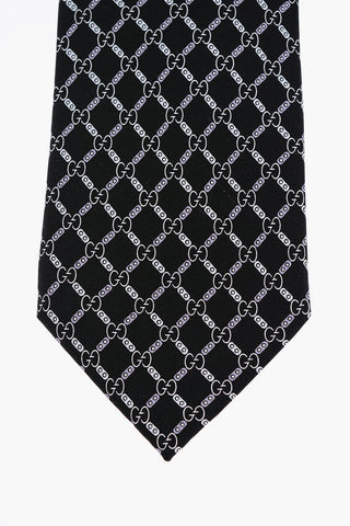 Rhombus Tie with Logo Pattern