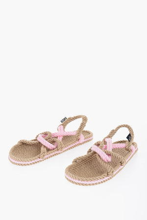 Sandali Slingback in Corda Bicolore