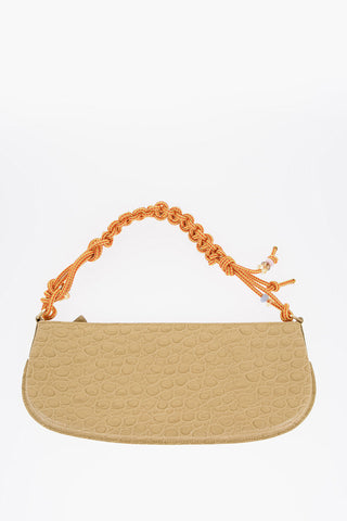 Borsa RACHEL Effetto Crocodile con Manico a Corda