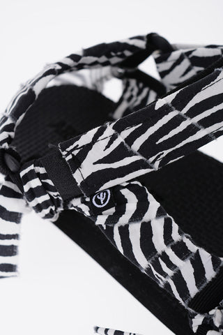 Zebra Patterned TREKKY Sandals with Velcro Closure