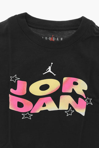 AIR JORDAN Crewneck T-Shirt with Faded Print