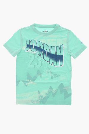 AIR JORDAN Rundhals-T-Shirt aus Baumwollmischung mit großem Frontprint