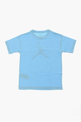 AIR JORDAN T-Shirt Girocollo in Tinta Unita con Stampa Sfumata