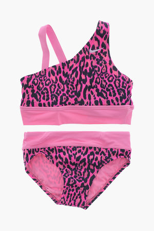 SWIM Bikini aus Stretchstoff mit Animalier-Muster