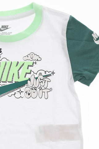 Set aus bedrucktem Rundhals-T-Shirt und Shorts