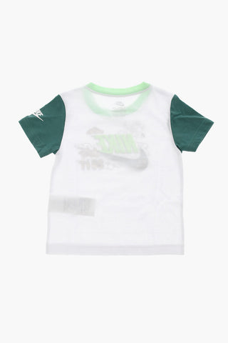 Set aus bedrucktem Rundhals-T-Shirt und Shorts