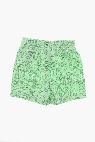 Set aus bedrucktem Rundhals-T-Shirt und Shorts