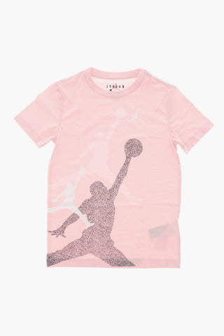 AIR JORDAN T-shirt Girocollo con Stampa Sfumata