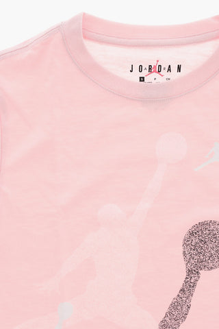 AIR JORDAN T-shirt Girocollo con Stampa Sfumata