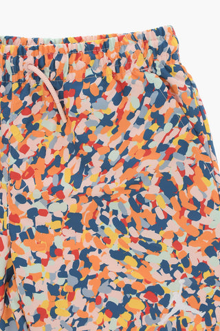AIR JORDAN Multicolor Boxer Swim Trunks with 3 Pockets