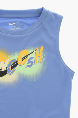 Set Canotta Girocollo e Shorts Effetto Tie-Dye