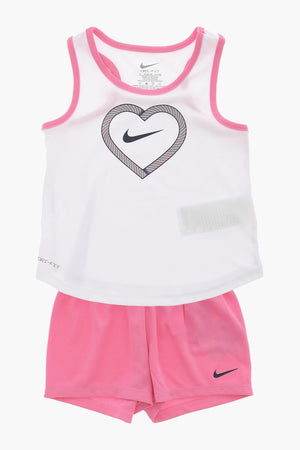 Dri-Fit Tanktop und Shorts Set mit bedrucktem Logo