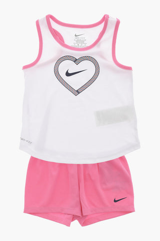 Set Canotta e Shorts Dri-Fit con Logo Stampato