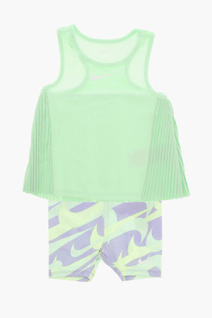 Set Plissiertes Tanktop und Shorts