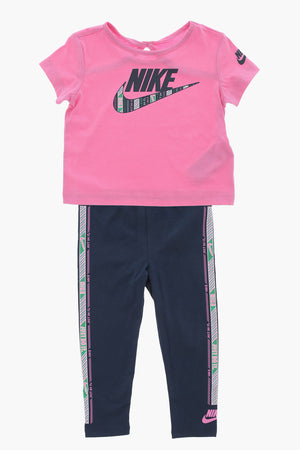 T-Shirt- und Jogginghose-Set mit bedrucktem Logo