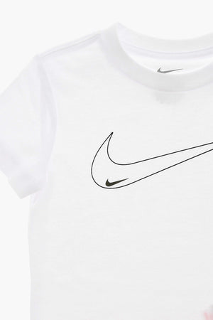 Set Rundhals-T-Shirt und Dri-Fit-Shorts mit aufgedrucktem Logo