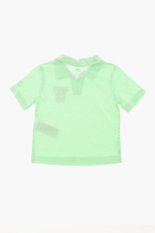 T-Shirt- und Shorts-Set aus Baumwollmischung mit aufgedrucktem Logo