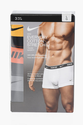 3er-Set Stretch-Baumwoll-Boxershorts mit Logobund