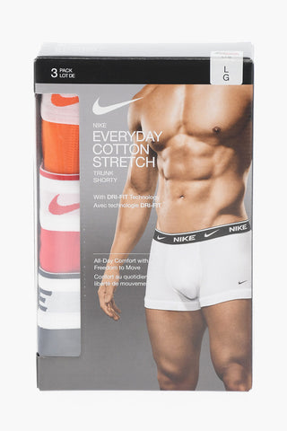 Set 3 Paia di Boxer in Cotone Stretch con Banda Logata