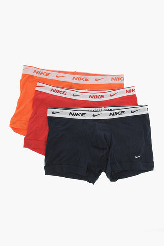 Set 3 Paia di Boxer in Cotone Stretch con Banda Logata