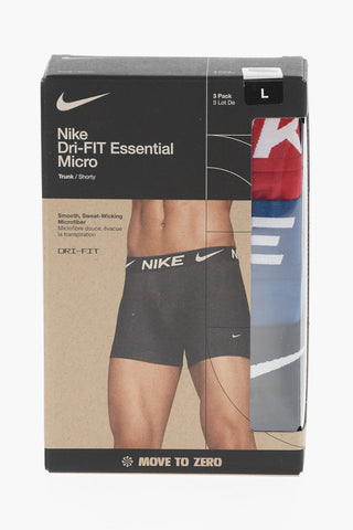 3er-Set Stretch-Boxershorts mit Logobund
