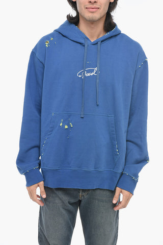 Kapuzensweatshirt S-MACS-L2 mit kontrastierenden Distressed-Details