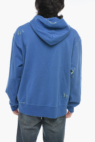 Kapuzensweatshirt S-MACS-L2 mit kontrastierenden Distressed-Details
