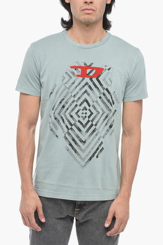 Geometric Print T-DIEGOR-C16 T-shirt