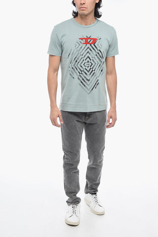 Geometric Print T-DIEGOR-C16 T-shirt