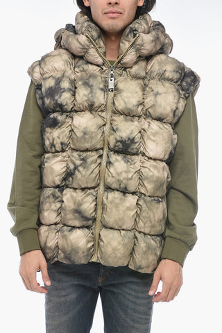 Gilet W-RALLE-SL Trapuntato Con Stampa Tie-Dye
