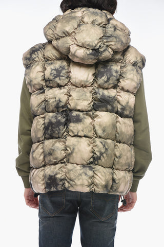 Gilet W-RALLE-SL Trapuntato Con Stampa Tie-Dye
