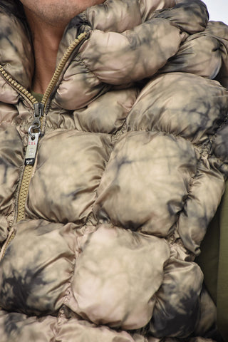 Gilet W-RALLE-SL Trapuntato Con Stampa Tie-Dye