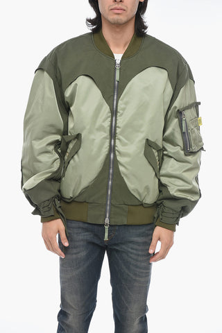 Utility J-CROSS Bomber with Fabric Inserts