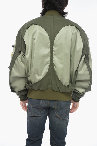 Utility J-CROSS Bomber with Fabric Inserts